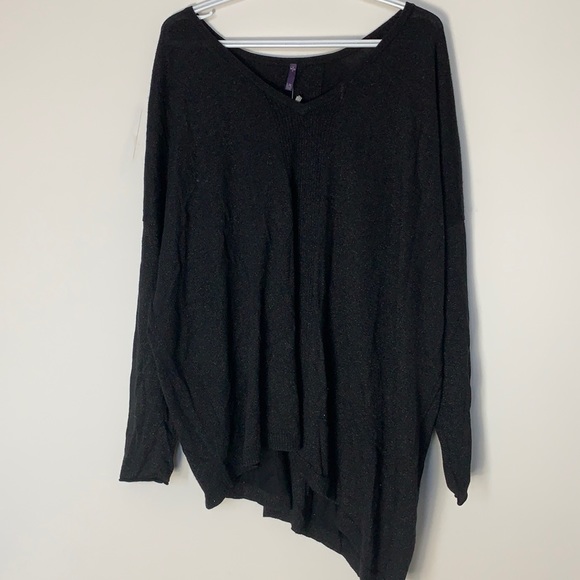 NYDJ asymmetrical black long sleeve - Picture 3 of 5